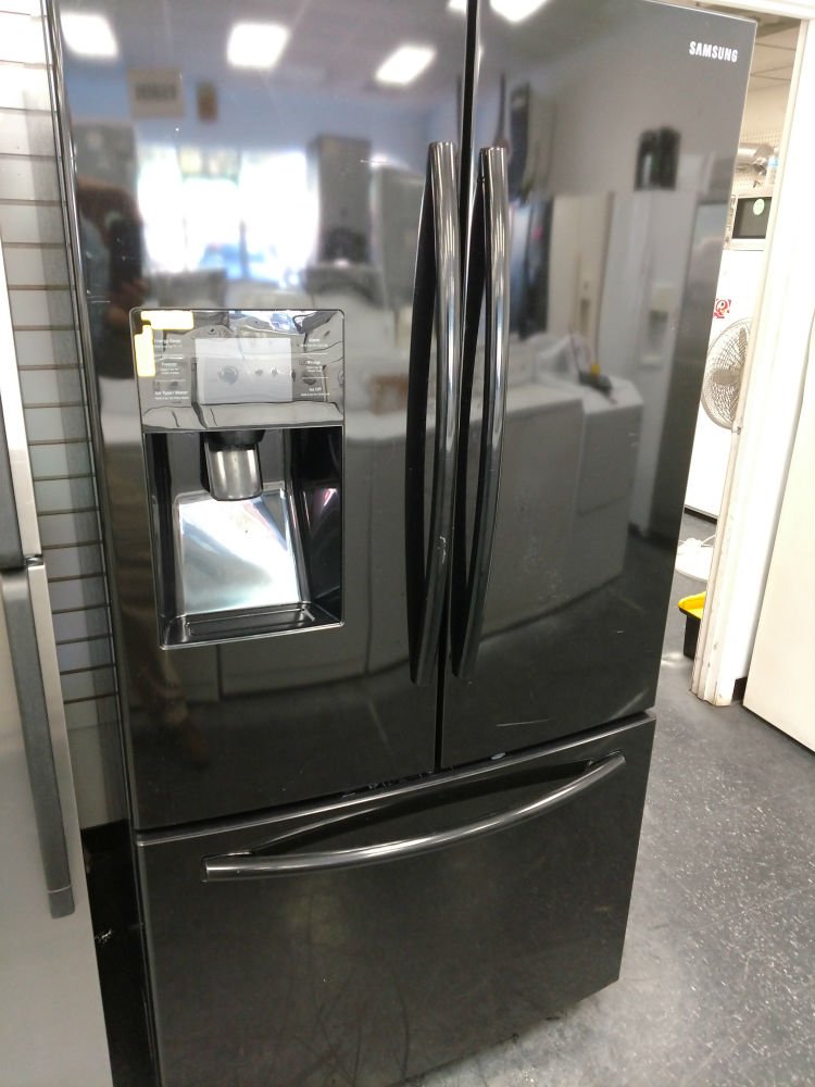 Black French door refrigerator - PG Used Appliances
